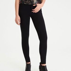 NWT AE Black Hi-Rise Jeggings 6Short